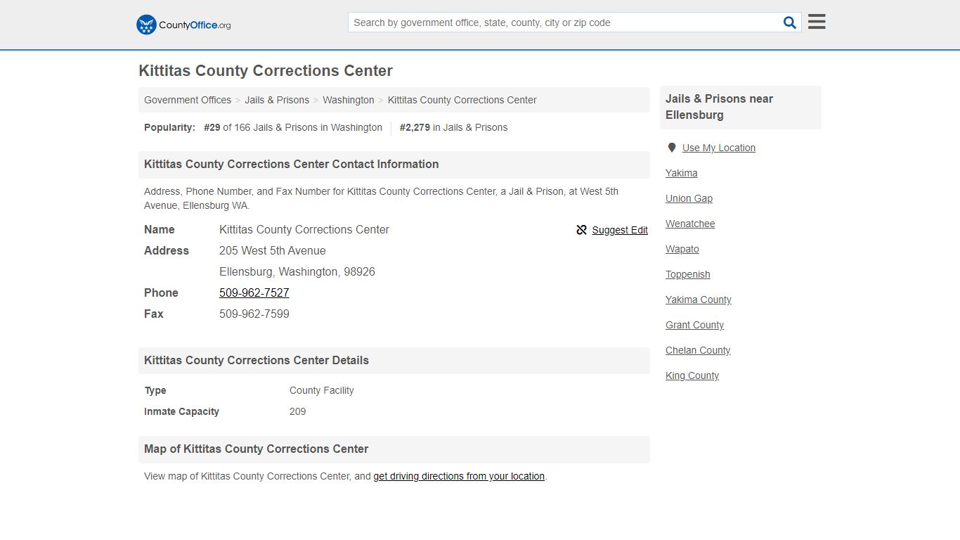 Kittitas County Corrections Center - Ellensburg, WA ...