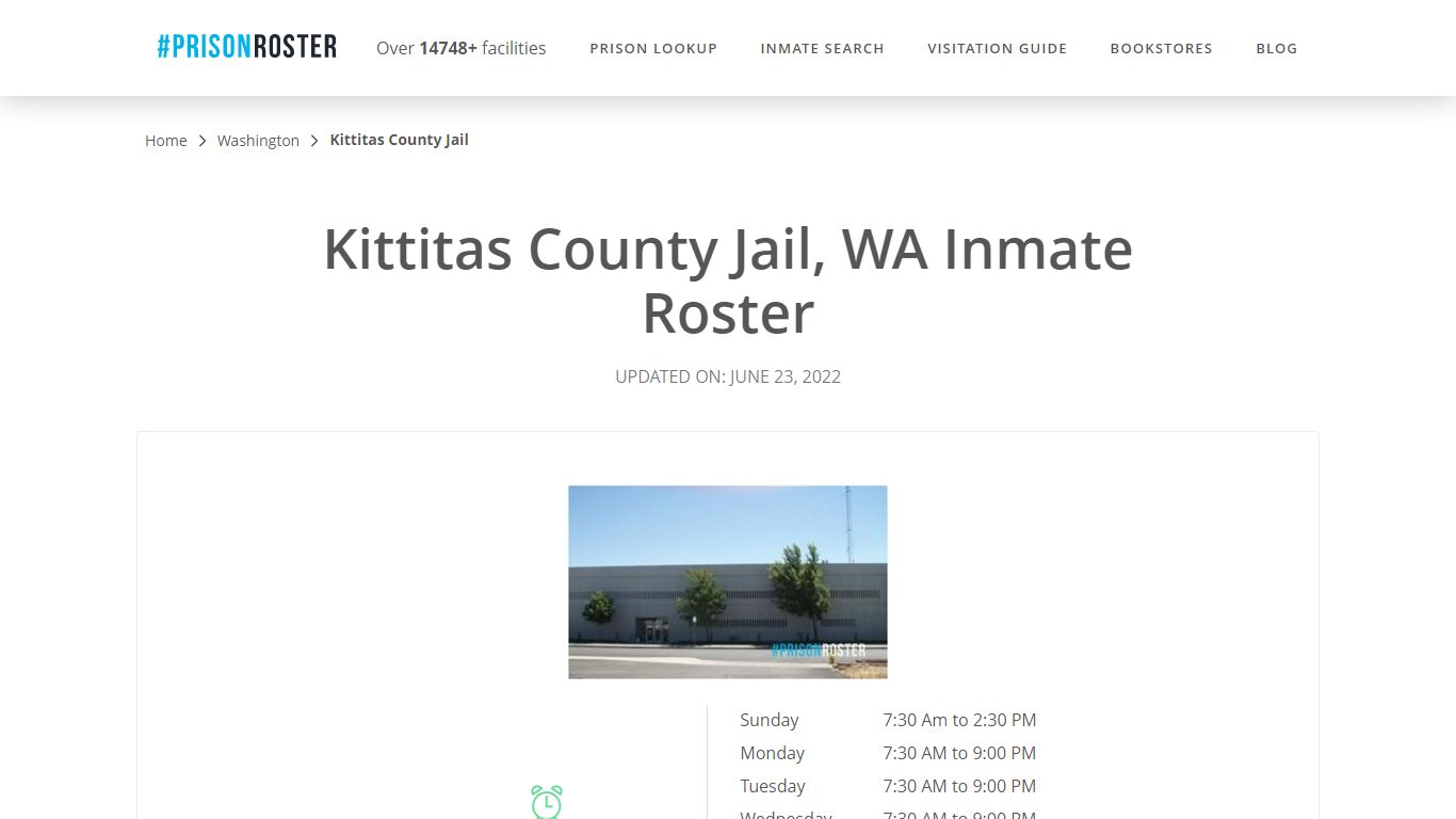 Kittitas County Jail, WA Inmate Roster - Prisonroster